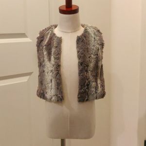 Cat & Jack Faux fur XS 4/5 gray vest